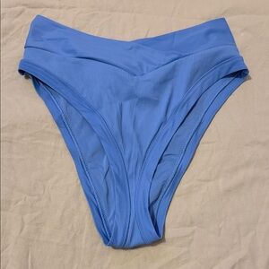 Aerie Blue High-Waisted Bikini Bottom